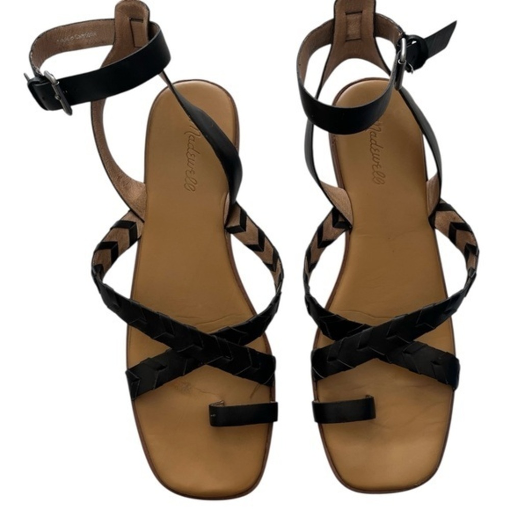 Madewell Black Braided Sandals